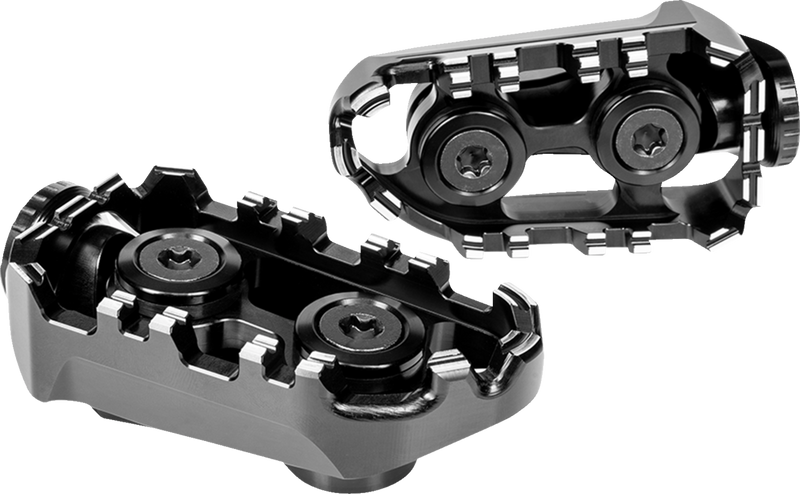 GILLES TOOLING Tech-X Enduro Foot Pegs - Driver - Black RGK-122-UF35-SET-B