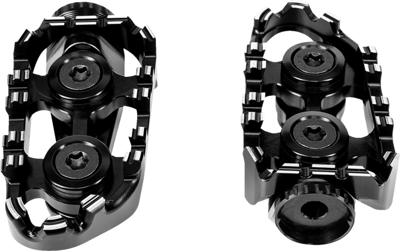 GILLES TOOLING Tech-X Enduro Foot Pegs - Driver - Black RGK-119-UF35-SET-B