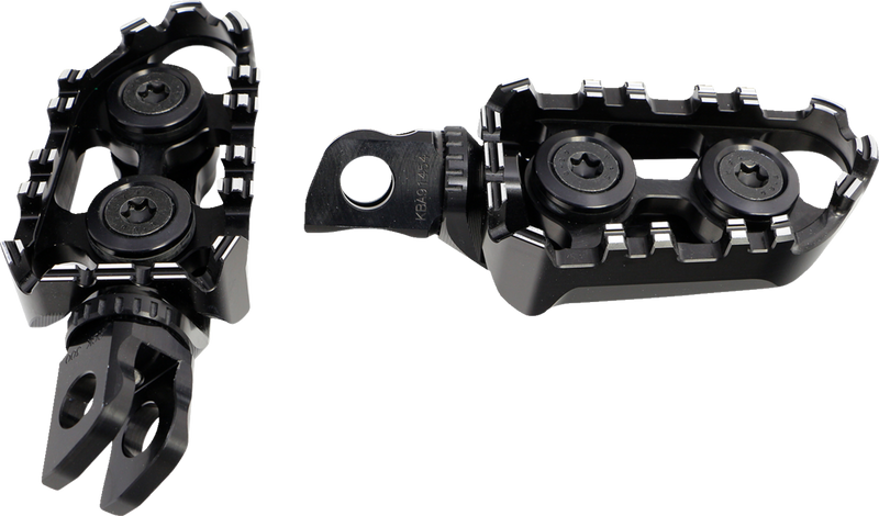 GILLES TOOLING Tech-X Enduro Foot Pegs - Driver - Black RGK-300-UF35-SET-B
