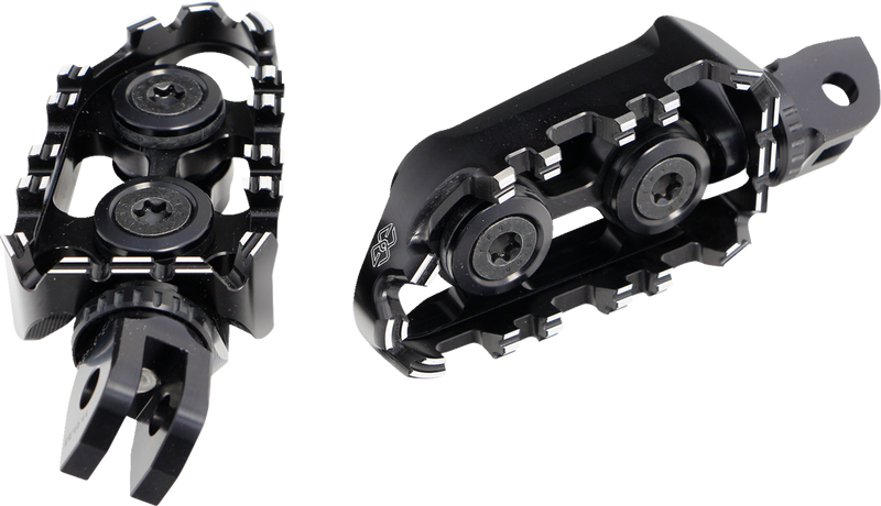 GILLES TOOLING Tech-X Enduro Foot Pegs - Driver - Black RGK-500-UF35-SET-B