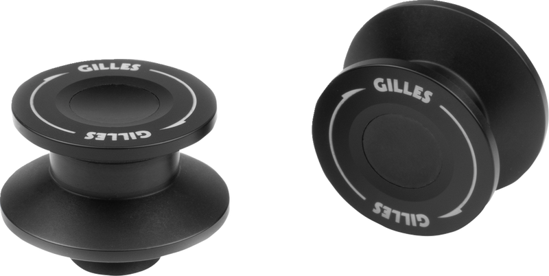 GILLES TOOLING Swingarm Spool - Black PSA2-M6-BD