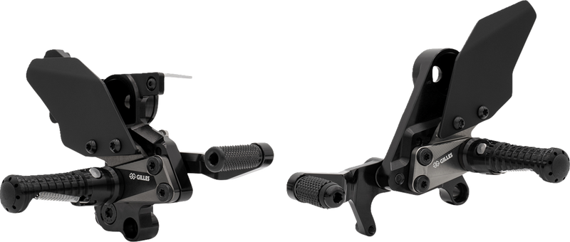 GILLES TOOLING Adjustable Rearset - AS31GT - Black - Suzuki AS31-S09-B