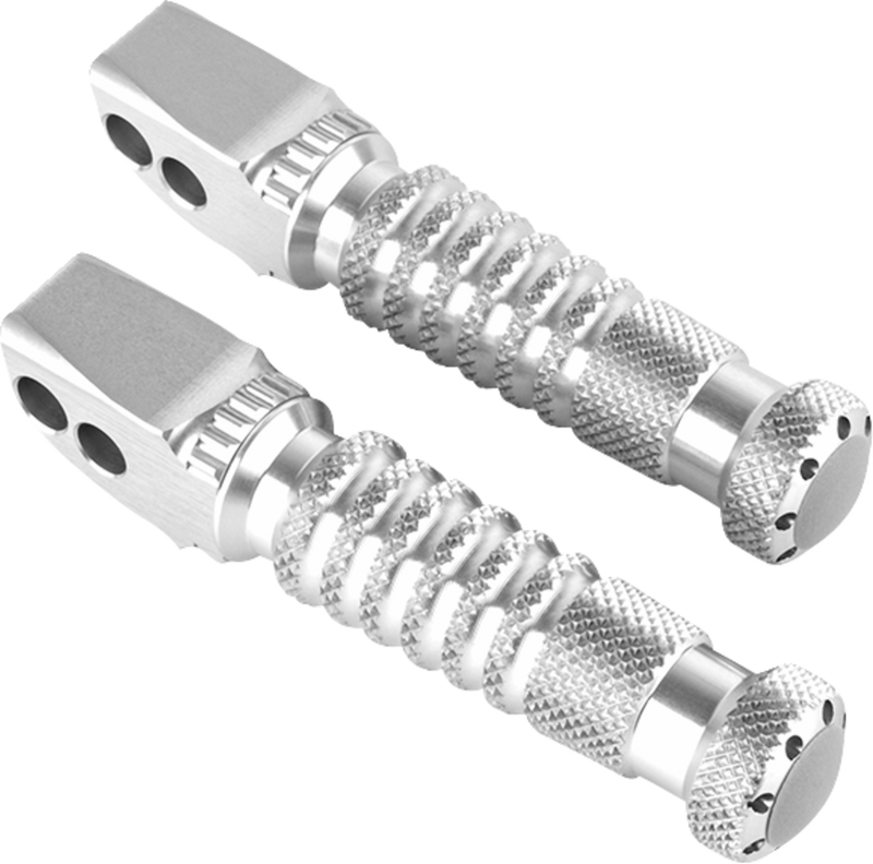 GILLES TOOLING Sport Foot Pegs - Driver - Silver RGK-350-UF16-SL