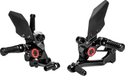 GILLES TOOLING MUE2 Rearset - Black - Suzuki MUE2-S03-B