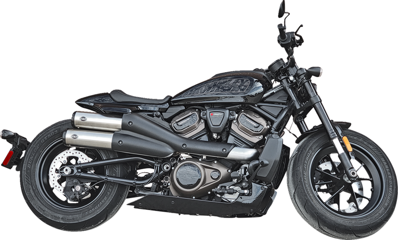 S&S CYCLE 4" Grand National Slip-On Mufflers - Stainless Steel - Sportster S 550-1111