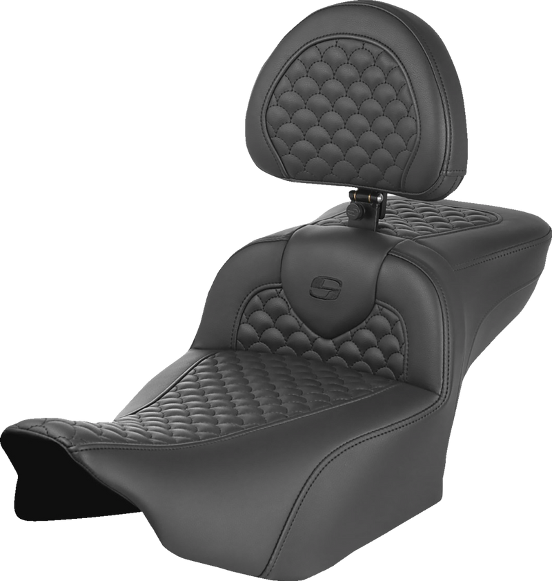 SADDLEMEN Roadsofa Seat with Backrest - Extended Reach - FLTR/FLHX '23-'25 - 823-07-209B0