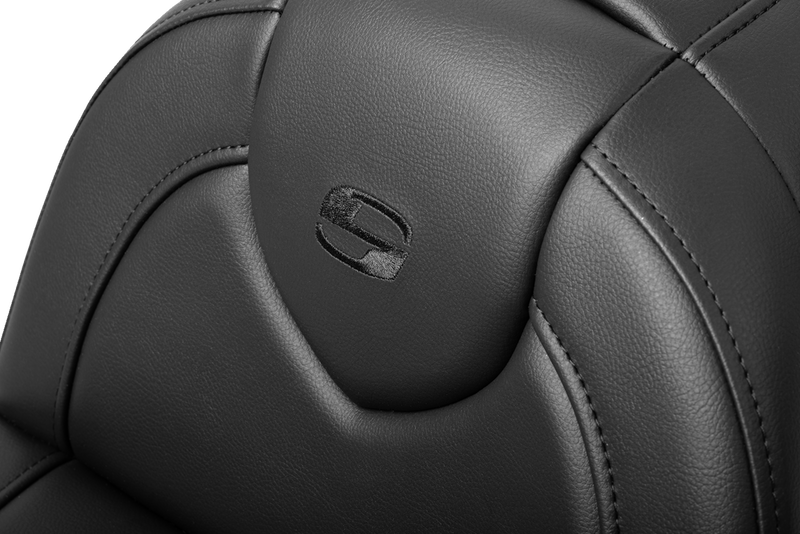 SADDLEMEN RoadSofa Seat with Backrest - Black Stitch - FXBR/S '18-'22 - Part - 818-31-187BR