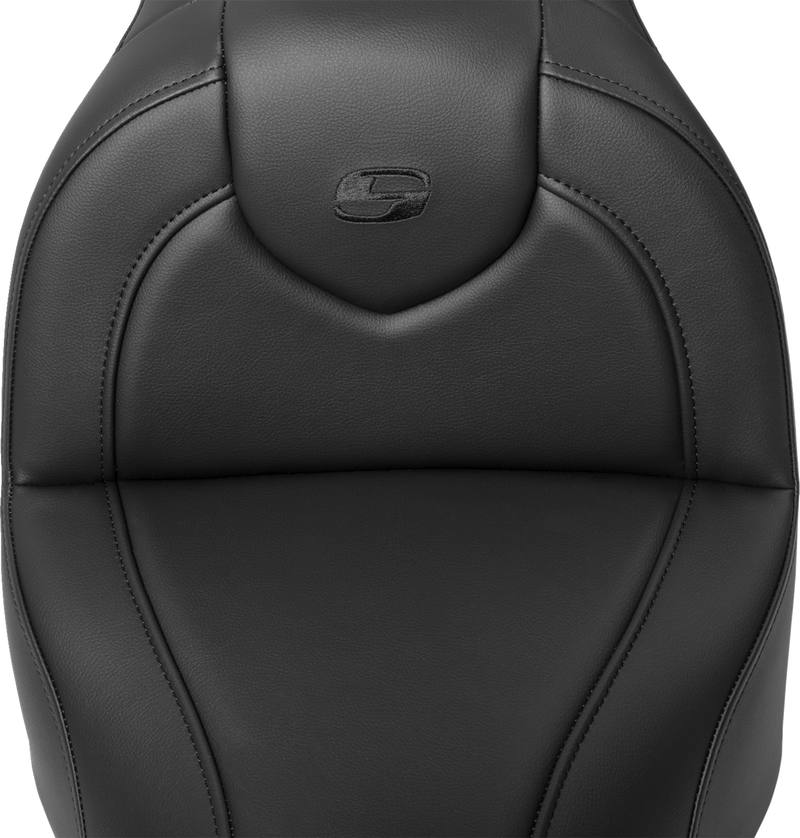 SADDLEMEN RoadSofa Seat with Backrest - Black Stitch - FXBR/S '18-'22 - Part - 818-31-187BR
