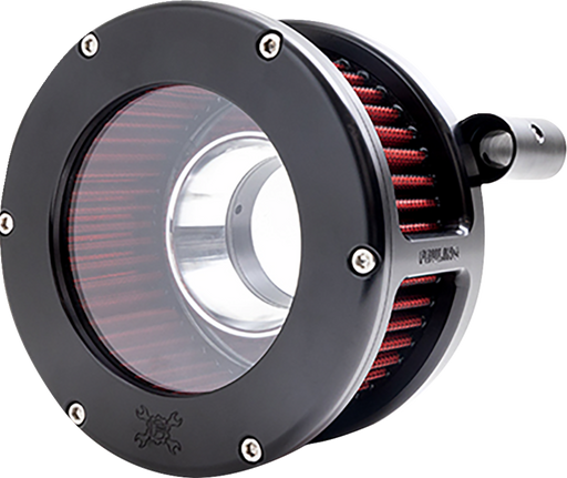 FEULING PARTS BA Air Cleaner Kit - Black/Clear with Red Filter - '08-'17 Dyna/Softail/Touring 5454