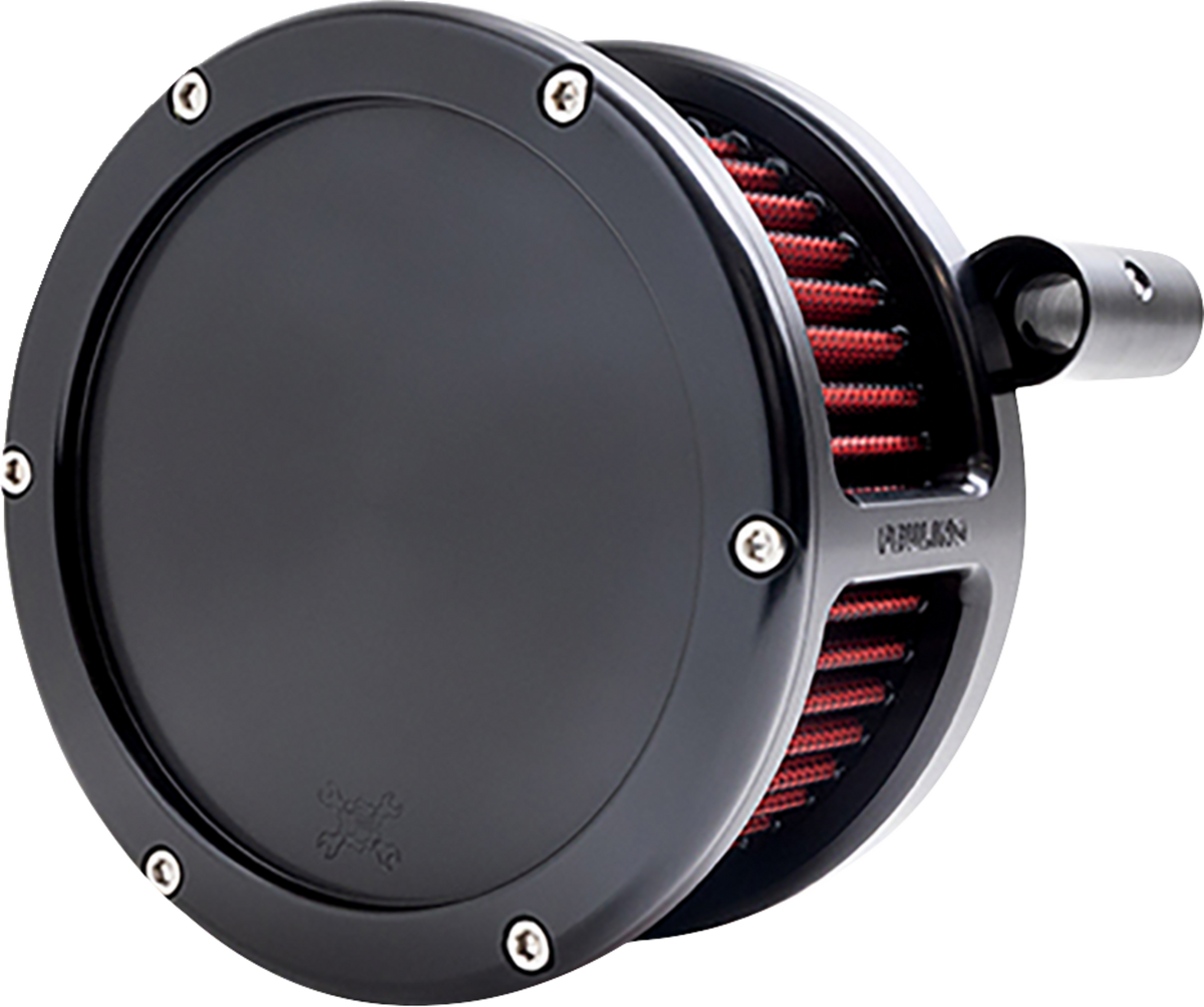 FEULING PARTS BA Air Cleaner Kit - Black with Red Filter - Evolution B ...