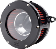 FEULING PARTS BA Air Cleaner Kit - Black/Clear with Red Filter - M8 5474