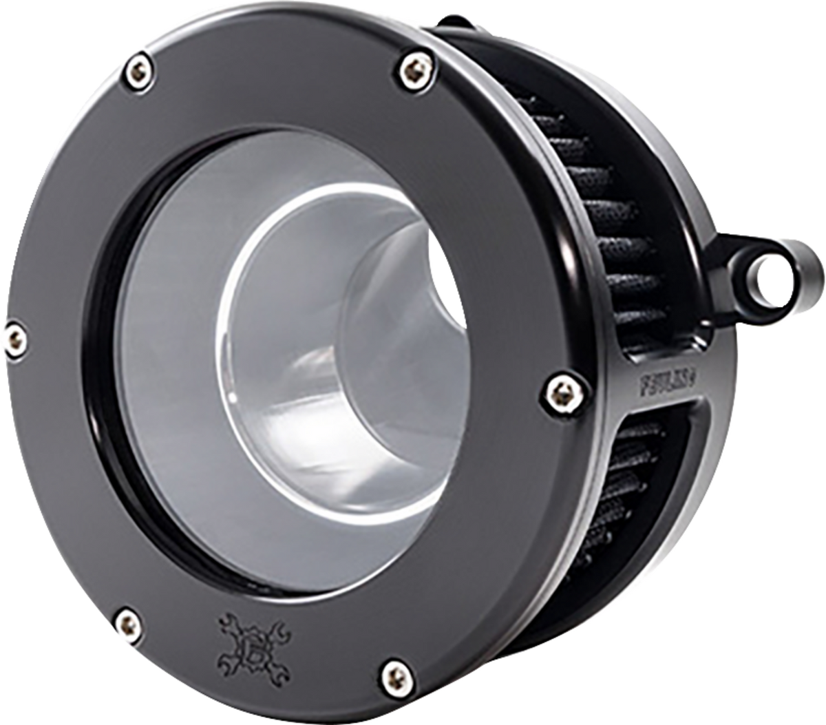 FEULING PARTS BA Air Cleaner Kit - Black/Clear with Black Filter - M8 ...
