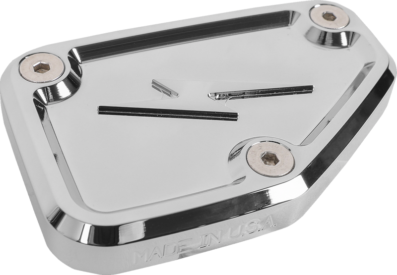 THRASHIN SUPPLY CO. Master Cylinder Cover - Brake - Front - Chrome TSC-3178-3