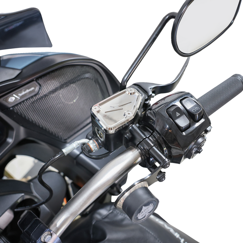 THRASHIN SUPPLY CO. Master Cylinder Cover - Brake - Front - Chrome TSC-3178-3