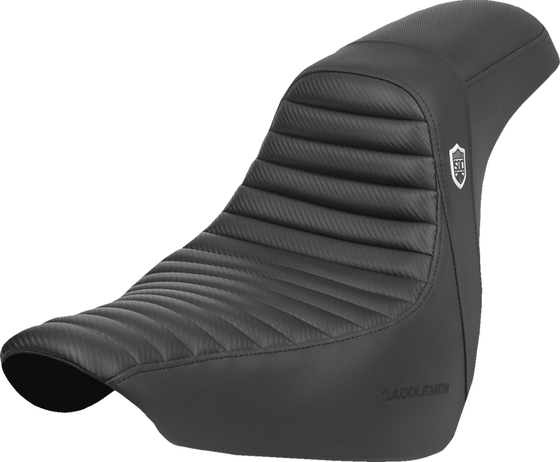SADDLEMEN Pro Series SDC Performance Seat - Tuck-n-Roll/Carbon Fiber - Gripper - FLSB/FXLR '18-'25 - SC81829T
