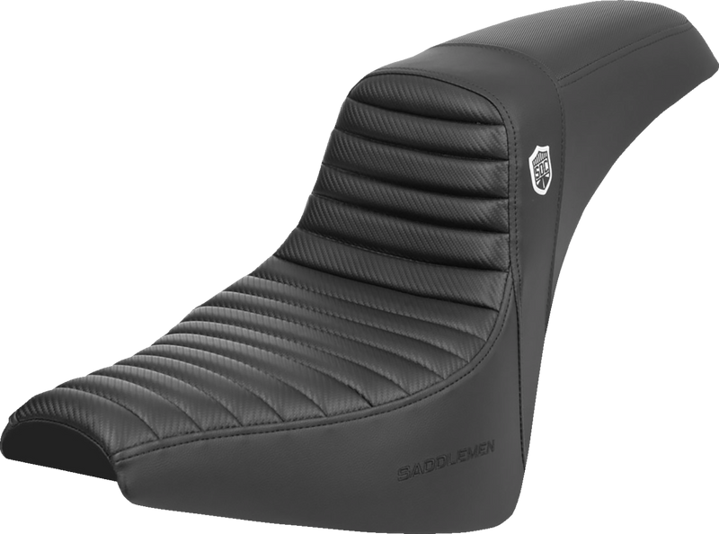 SADDLEMEN Pro Series SDC Performance Seat - Tuck-n-Roll/Carbon Fiber - Gripper for FX '18-'25 - SC81830T
