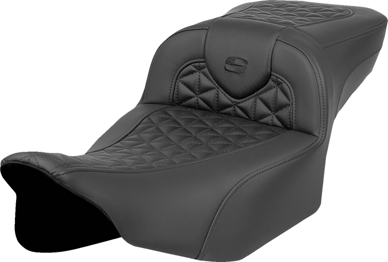 SADDLEMEN RoadSofa Tri Gripper Seat - Extended Reach - No Backrest - FLH/FLT '23-'25 - 823-07-21100