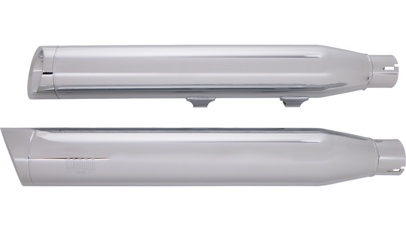 COBRA 3" Slashcut Mufflers for XL '14-'22 - Chrome - 6031