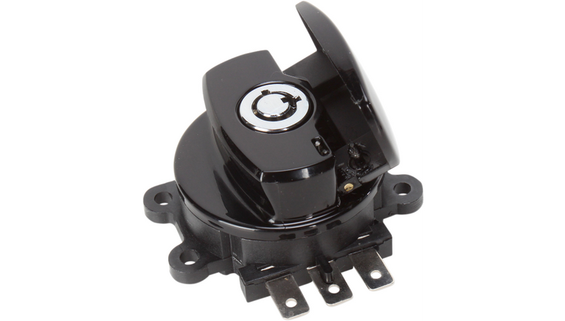 DRAG SPECIALTIES Side Hinge Ignition Switch - Harley-Davidson 1993-2013 - Gloss Black 21-0209GB - PartsOutlet.com.au