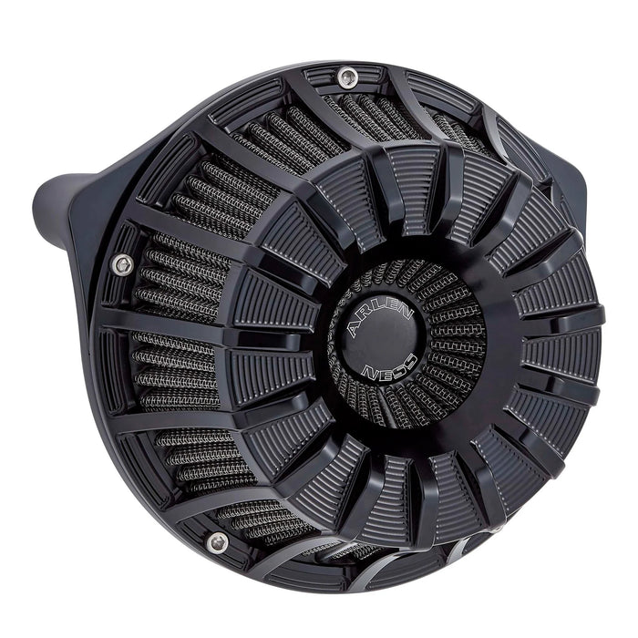 ARLEN NESS 15-SPOKE INVERTED SERIES AIR CLEANER, BLACK - 91-up XL SPORTSTER - 18-995 - PartsOutlet.com.au