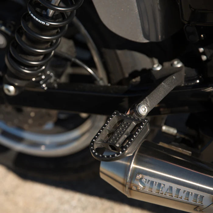 BILTWELL Mushman Footpegs - Black 7002-201-01 - PartsOutlet.com.au
