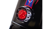 DRAG SPECIALTIES Taillight/License Plate Mount - Black L24-0437ABRLEDE - PartsOutlet.com.au