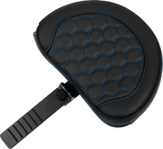 SADDLEMEN Roadsofa* Extended Reach Seat - with Backrest - Honeycomb - Blue Stitch - FLTR/FLHX '23-'24 823-07-190B1