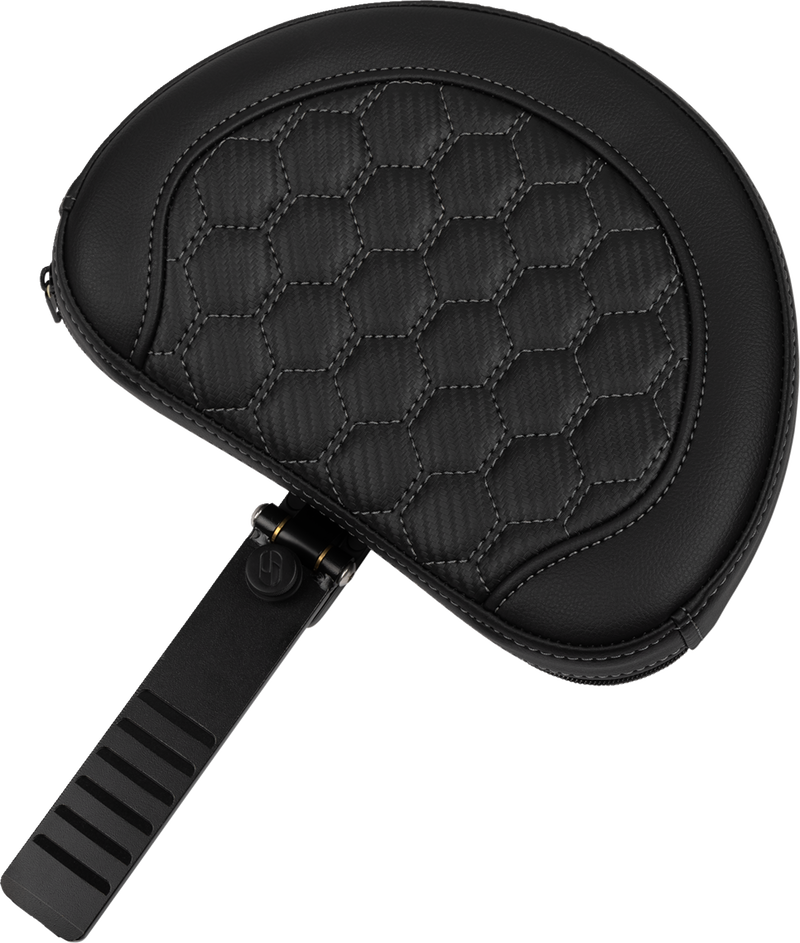 SADDLEMEN Roadsofa* Extended Reach Seat - with Backrest - Honeycomb - Dark Gray Stitch - FLTR/FLHX '23-'24 823-07-190B2