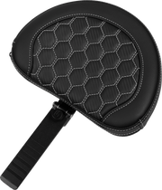 SADDLEMEN Roadsofa* Extended Reach Seat - with Backrest - Honeycomb - White Stitch - FLTR/FLHX '23-'24 823-07-190B6