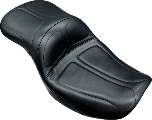 LE PERA Maverick Seat - without Backrest - Pleated w/ Gripp Tape - Black - FLH/FLT '23-'24 LV-957