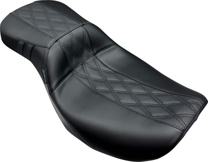 LE PERA Outcast Daddy Long Legs Seat - 2Up - w/o Backrest - GT2 Inlay - FLH/FLT '23-'24 LV-997DLGT2