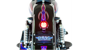 DRAG SPECIALTIES Taillight/License Plate Mount - Black L24-0437ABRLEDE - PartsOutlet.com.au