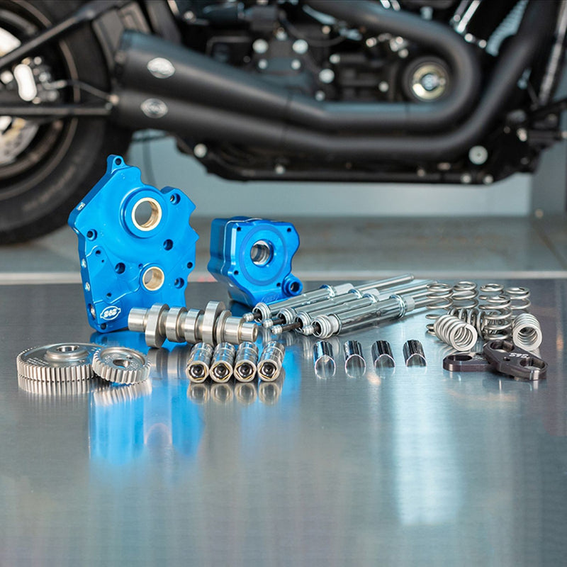S&S CYCLE Gear Drive 550G Cam Chest Kit with Chrome Pushrod Tubes for Oil Cooled 2017-up M8 Models 310-1083A - PartsOutlet.com.au