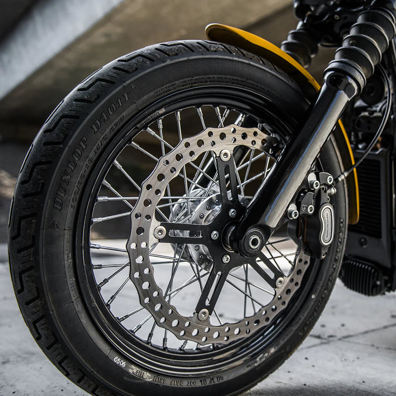 ARLEN NESS 15" JAGGED BIG BRAKE ROTORS, HUB MOUNT - '00-'05 DYNA / '00-'14 SOFTAIL - RIGHT - 02-992