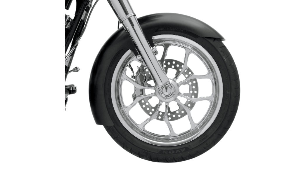 KLOCK WERKS Slicer Fender Kit - Steel - Black - 16"-19" - Harley-Davidson '84-'13 - KWF-01-0102