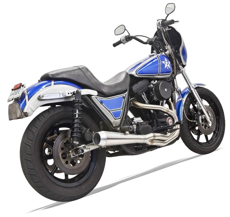 BASSANI XHAUST Road Rage 3 Exhaust - Stainless Steel - '84-'00 FXR - 1FXRSS - PartsOutlet.com.au