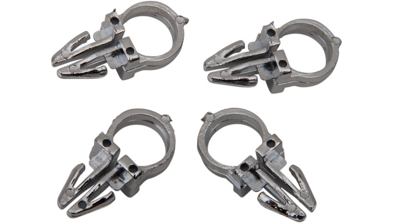 DRAG SPECIALTIES Handlebar Wiring Clips- 3/8" - 4PK - 31-0001-4-HC3