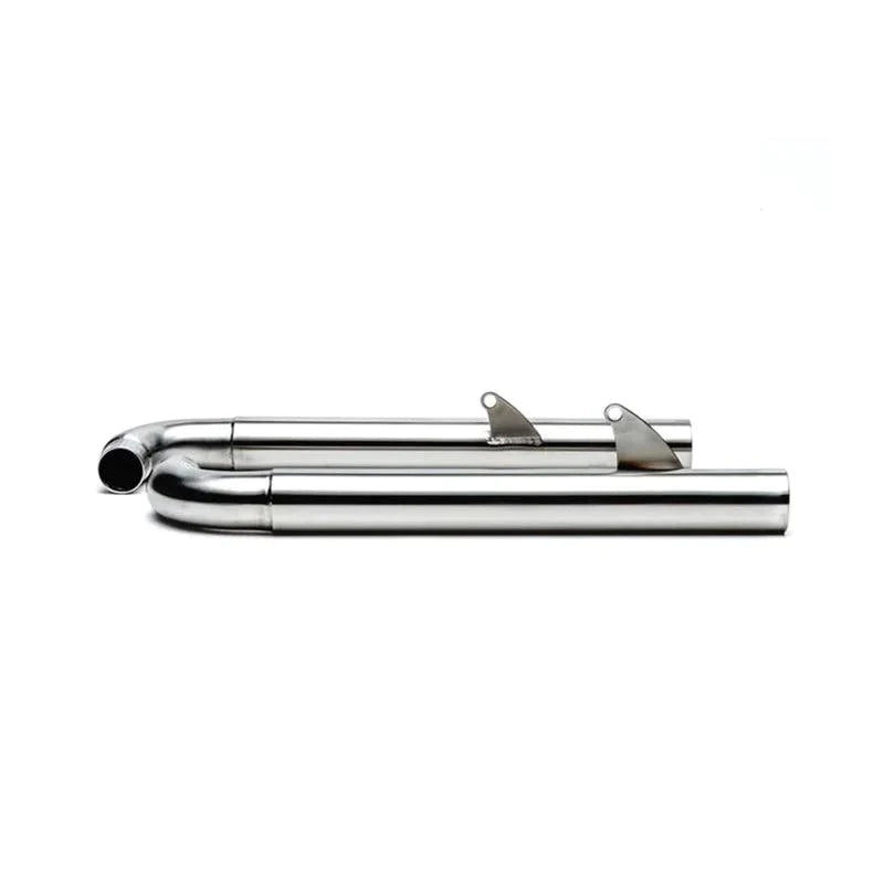 BRITISH CUSTOMS Performance Drag Mufflers - Triumph 2016-2021 - BC902-058-BR - PartsOutlet.com.au