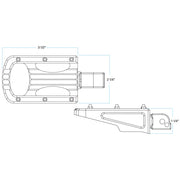 BILTWELL Punisher Footpeg - Passenger - Black - M8 7005-203-04 - PartsOutlet.com.au