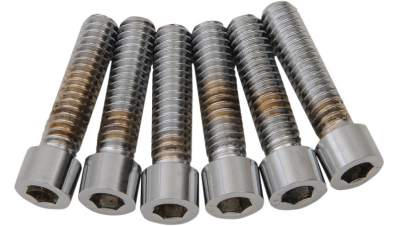 DRAG SPECIALTIES Bolt Kit M8 Transmission Top Smooth All Chrome - Harley-Davidson 2017-2021 - MK786S - PartsOutlet.com.au