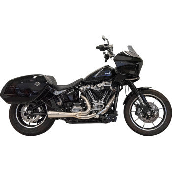 BASSANI XHAUST 2-into-1 Ripper Exhaust System with Megaphone Muffler - Short - Stainless - M8 Softail 2025 - 1S79SS