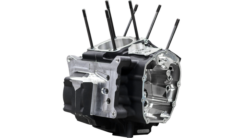S&S CYCLE Crankcase - MK-Series "B" - Black - M8 Softail '18-'24 - 310-1326