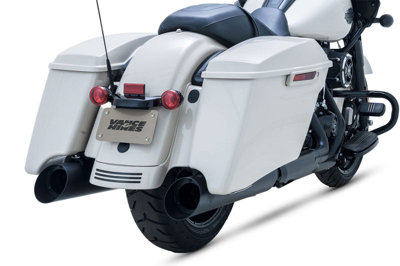 VANCE & HINES Blackslash 450 Slip-On Mufflers - Black - '17-'23 FL - 46764 - PartsOutlet.com.au