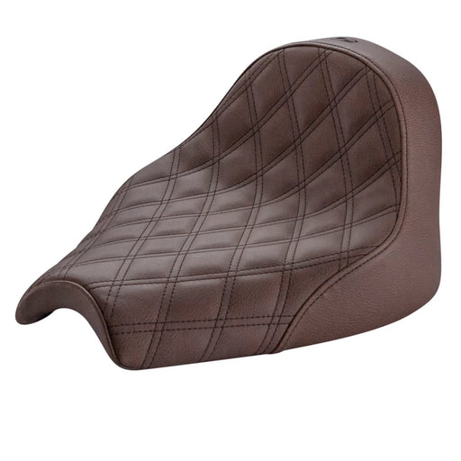 SADDLEMEN Renegade Solo Seat - Lattice Stitched - Indian Chief '22-'23 - Brown I21-04-002BLS - PartsOutlet.com.au