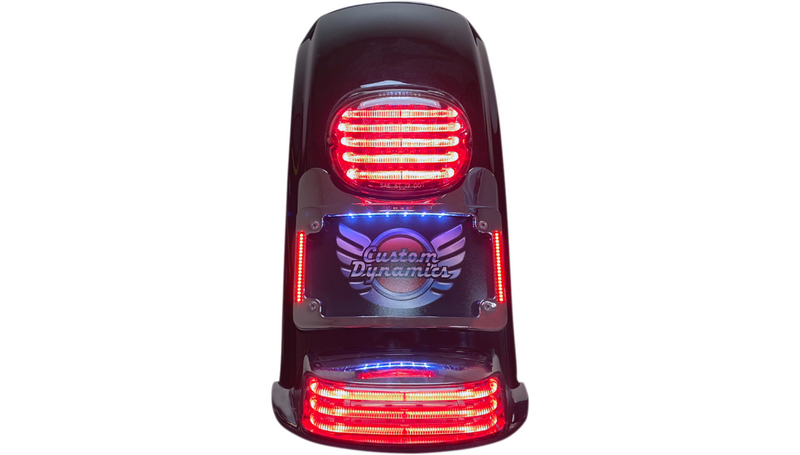 CUSTOM DYNAMICS License Plate Frame/Turn Signal Eliminator - Chrome - FL '14-'23 - TS-ELIM-06BCM-C