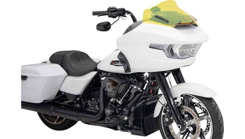 KLOCK WERKS Kolor Flare Windshield - 10" - Yellow Ice - FLTR 2024+ - KWW-01-0712