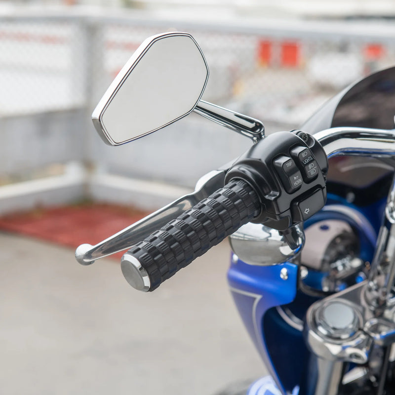 ARLEN NESS Grips - Air Trax - TBW - Chrome - 24-later FLHX / FLTRX - 500-067 - PartsOutlet.com.au
