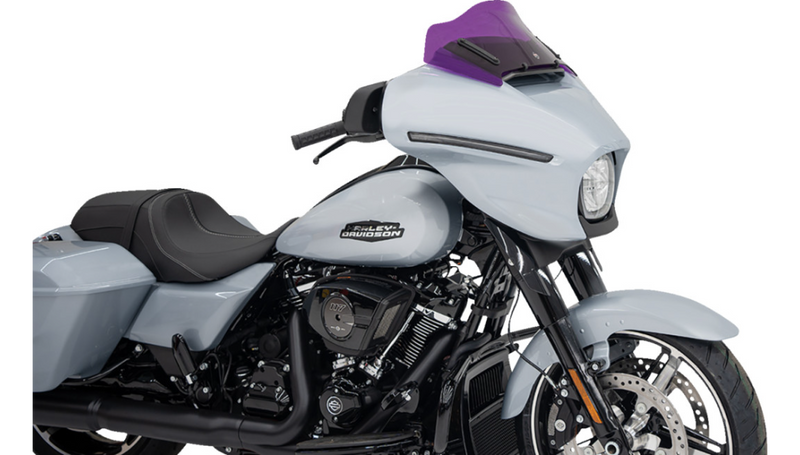 KLOCK WERKS Kolor Flare Windshield - 8" - Purple - Street Glide FLHX 2024+ - KWW-01-0733