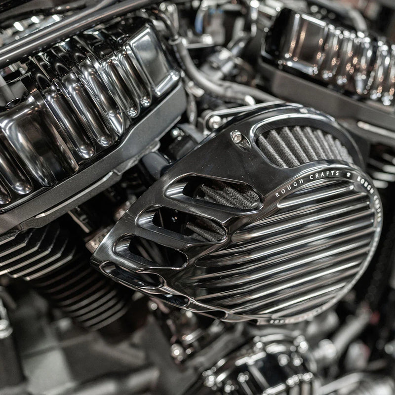 ARLEN NESS Rough Craft Air Cleaner Kit - Black -  Touring '24+ & Softail '25+ - RC-600-021