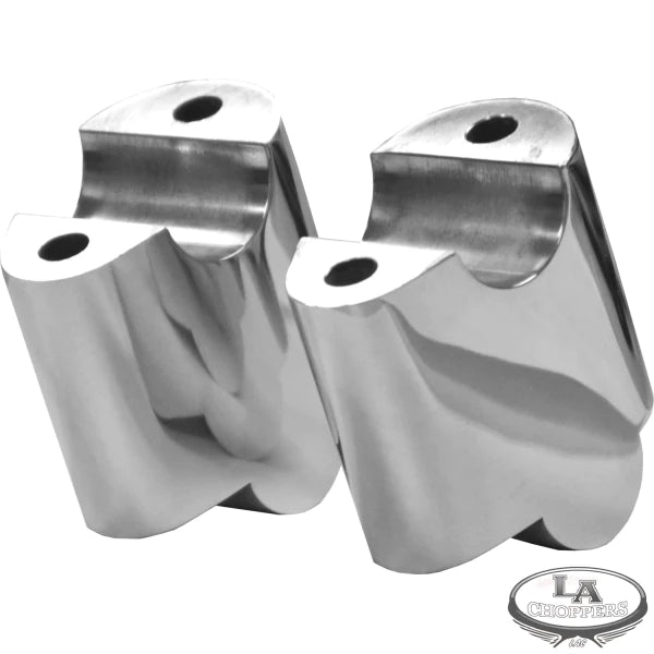 LA CHOPPERS 2" RISER EXTENSIONS POLISHED FOR '08-'12 FXDB - LA-7430-02